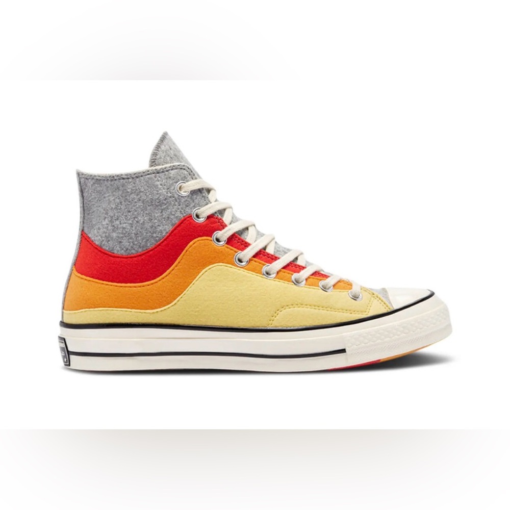Women’s Converse Chuck 70 High 'Thermo Felt' sneakers . Storm Front/Yellow Cream
